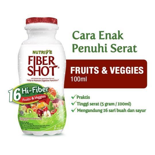 Gambar Termurah Nutrive Fibershot Fruits & Veggies 6X100Ml Minuman Tinggi Serat 100 % Original dari Tika Drink undefined Tokopedia