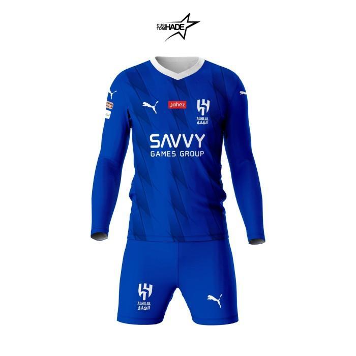 Gambar Jersey Al Hilal Terkini Kaos Bola Dewasa Neymar Home Lengan Panjang Original Best Seller - S dari Jersey Maniaa undefined Tokopedia