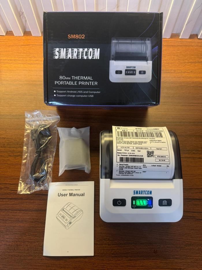 Gambar Printer Thermal Bluetooth 80mm dengan Baterai Bluetooth USB - SM802 dari VQ TECHNOLOGY undefined Tokopedia