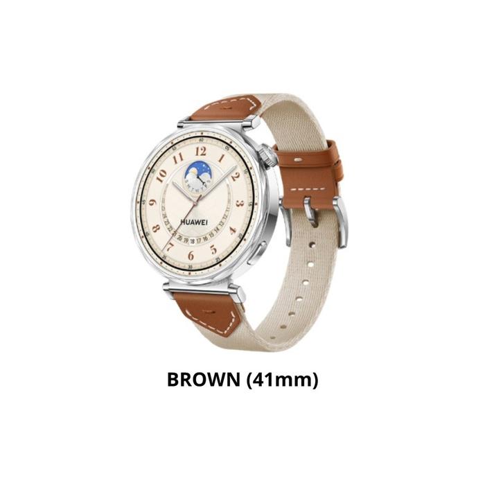 Gambar HUAWEI WATCH GT 5 Ceramic and Titanium | Pro-Level Sports |Gold Course Map | Up to 2-Week Battery Life | 41mm - 41mm Brown, Telapack Hemat dari telefone.id undefined Tokopedia
