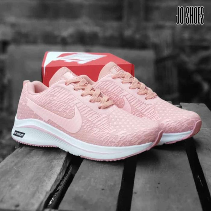 Gambar SEPATU RUNNING WANITA SNEAKER SPORT OLAHRAGA FASHION CEWE SENAM LARI - Peach, 36 dari jo shoes undefined Tokopedia