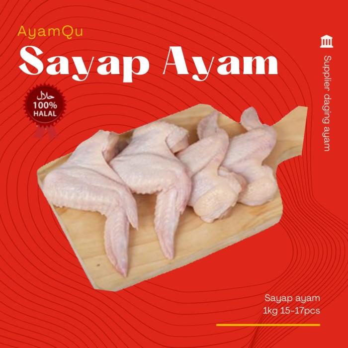 Gambar Promo WINGS / SAYAP AYAM BERSIH berat 1kg isi 8-10 - 1 kg dari AyamQuBandung undefined Tokopedia