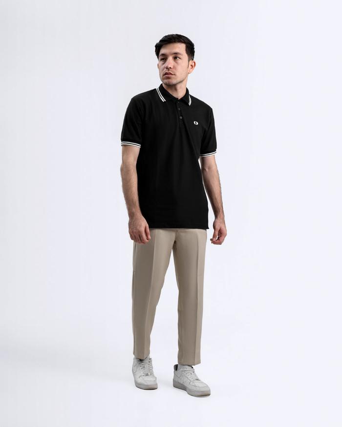 Gambar Broodis Kaos Polo Shirt Stripe Polo Charlie - Black, XL dari Broodis undefined Tokopedia