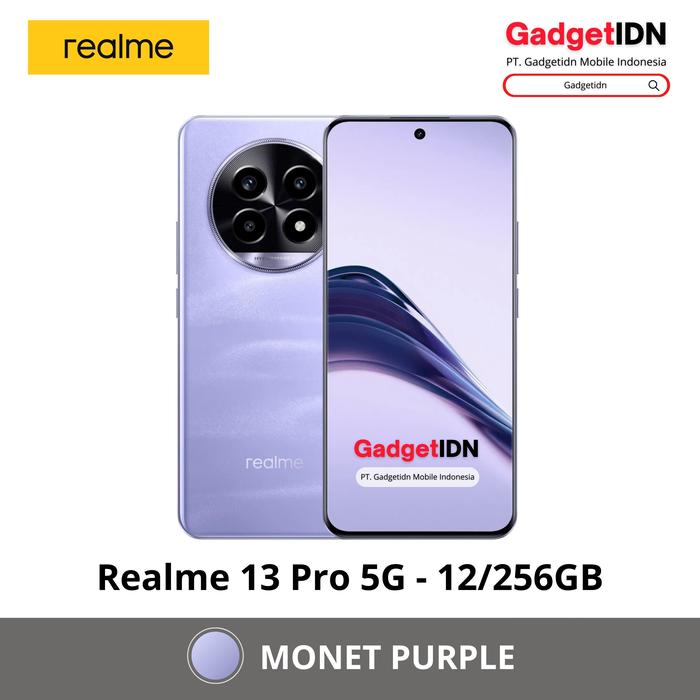 Gambar REALME 13 PRO+ 12/512GB ( +12GB EXTENDED RAM ) GARANSI RESMI REALME ( REALME 13 PRO + | REALME 13 PRO ) - 13 Pro - PURPLE, FREE 30 BONUS dari GadgetIDN undefined Tokopedia