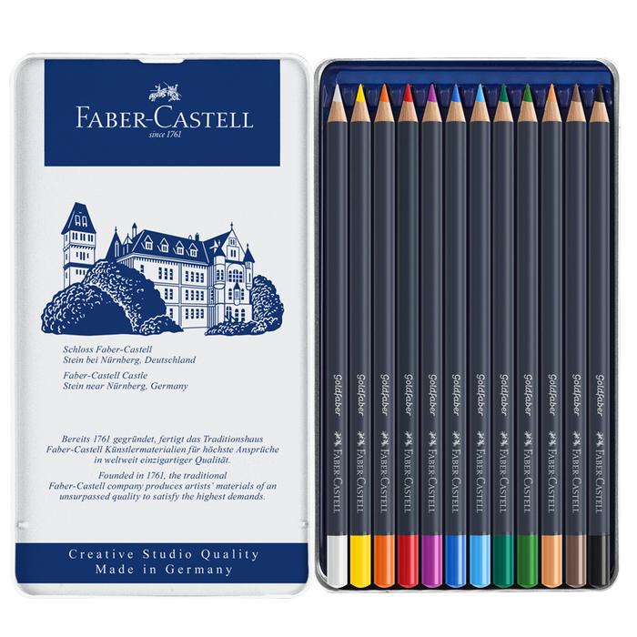 Gambar Pensil Warna Faber Castell Goldfaber Tin Case | Color Pencil | Creative Studio - 12C 114712 dari Toko Prapatan_NEW undefined Tokopedia