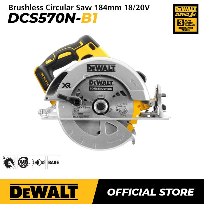 Gambar Dewalt Brushless Circular Saw / Gergaji Sirkel Baterai 18/20V (max) 7"/184mm DCS570N-B1 - DCS570N-B1 Only dari Dewalt ID undefined Tokopedia