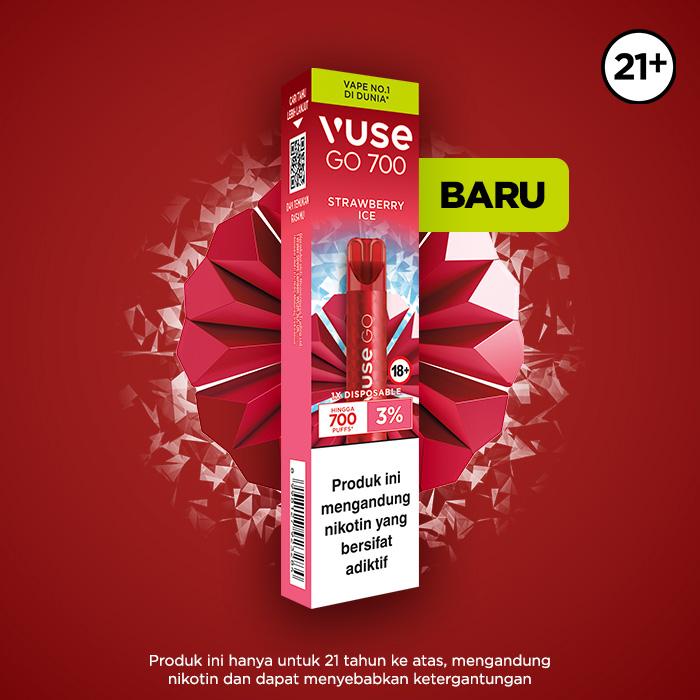 Gambar Vape VUSE GO DISPOSABLE POD Rasa Strawberry Ice 3% VUSEGO DISPO dari cvsuksesabadi undefined Tokopedia