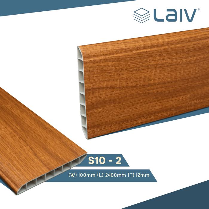 Pvc Parkit Promo LAIV List Plint Lantai PVC 10cm 8cm Lis Tembok Parkit Plank WPC ...