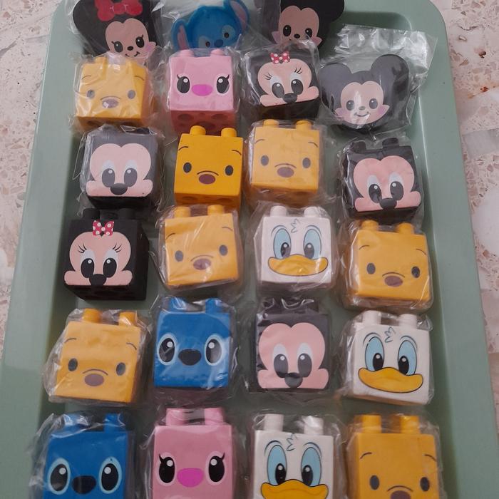 Gambar Penghapus Lego disney mickey/ minnie / pooh / donald / piglet/ deasy/ stitch / pcs dari cahaya langgeng komputer2 undefined Tokopedia