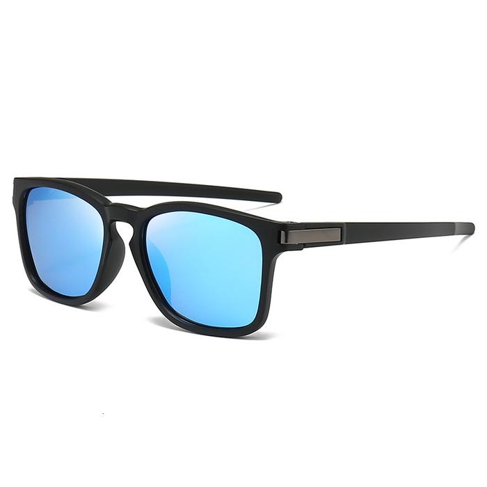 Gambar Kacamata Pria Polarized Lath Olahraga Outdoor Mancing UV Hitam Driving - Biru dari Pijarus Store undefined Tokopedia