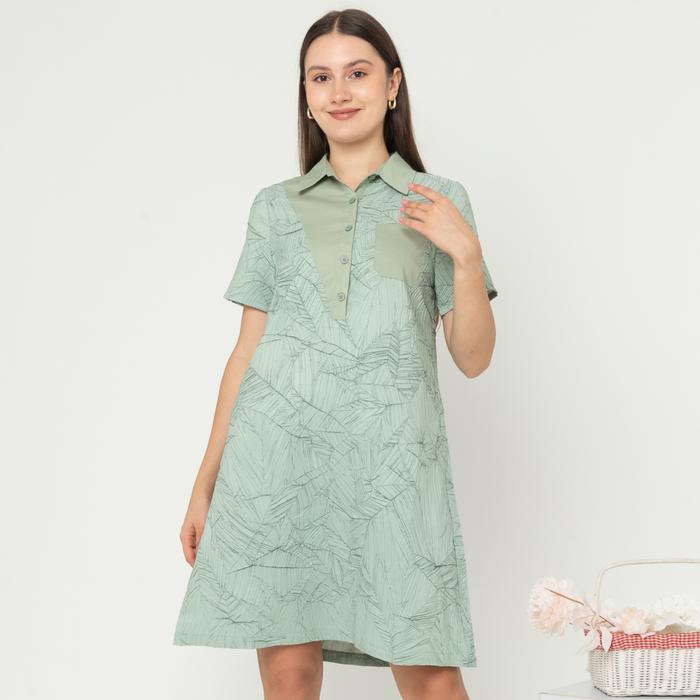 Gambar *Ready Stok* SISTER'S - Dress Katun C1460 (CAP) - Sage, L dari Sisters Fashion Group undefined Tokopedia