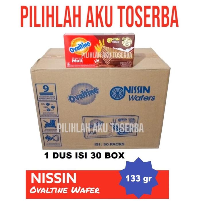 Gambar Nissin OVALTINE WAFER CHOCOLATE Malt 133 gr - ( HARGA 1 DUS isi 30 ) dari reibaldi snack undefined Tokopedia