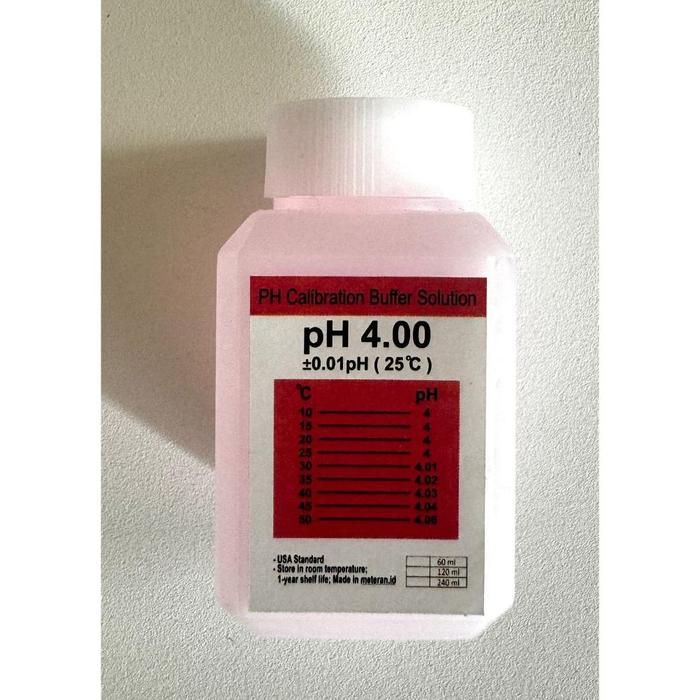 Gambar PH Cair Dalam botol 60 ml calibration solution pH buffer solution larutan ph Buffer - ph 4.00 60ml dari TOKO ALAT LAB1 undefined Tokopedia