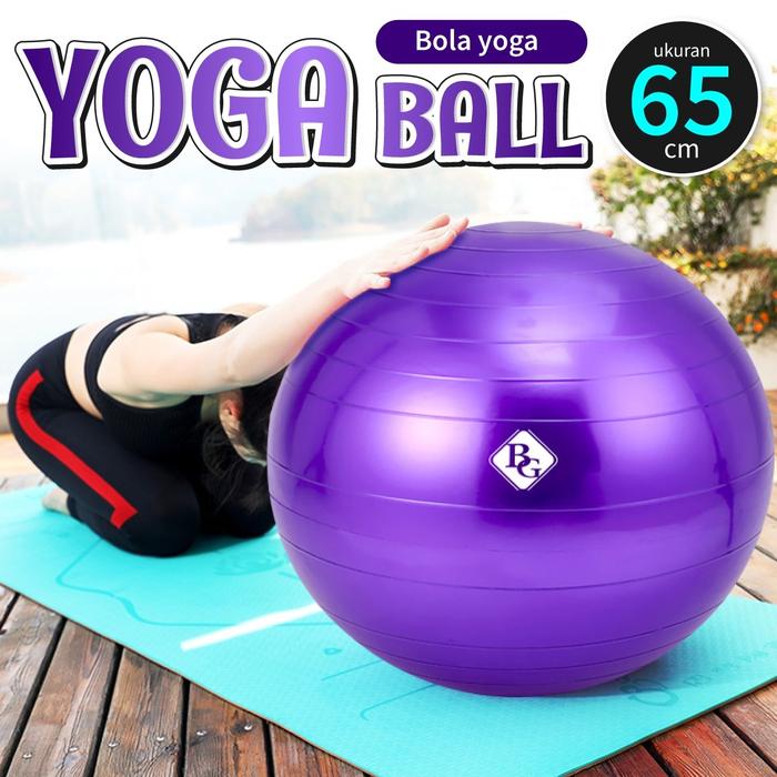 Gambar HTD Bola Yoga Gym Ball 45cm Alat Olahraga FREE Pompa Angin - Purple, 65cm dari HTDSPORT X undefined Tokopedia