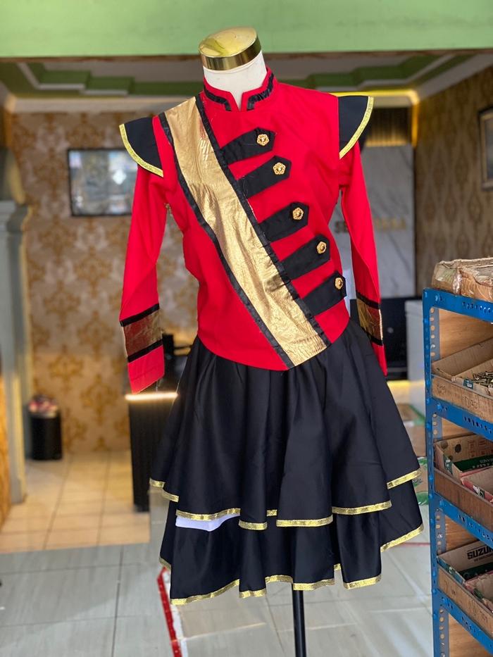 Gambar Baju Seragam Mayoret Marchingband Drumband SMP/MTS BEST SELLER - PAKAI TOPI, M dari fathirMusik undefined Tokopedia
