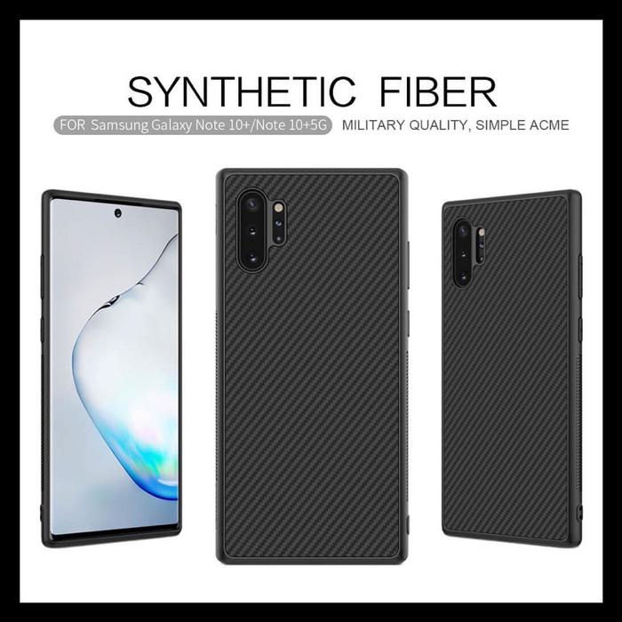Gambar Samsung Galaxy Note 10+ Plus Nillkin Synthetic Fiber Carbon Original Case Hard Casing Cover Hardcase - HITAM., SAM-NOTE10 PLUS dari T-ORIGINAL STORE undefined Tokopedia