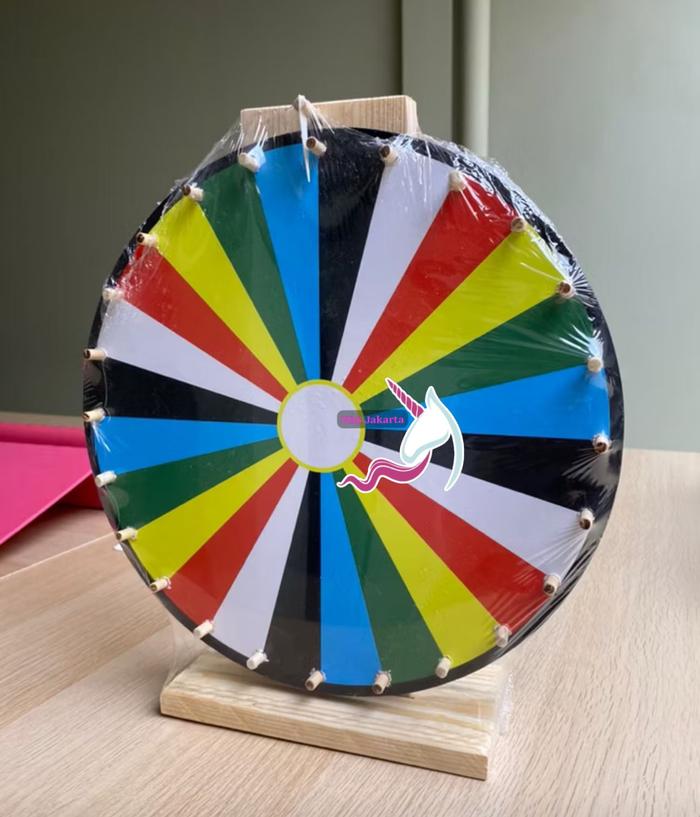 Gambar SPIN WHEEL RODA PUTAR UNDIAN DOORPRIZE HADIAH TRIPOD KAKI ACARA STAND RODA PUTAR WOODEN KAYU BIANGLALA PITAR MERRY GO ROUND ULANG TAHUN BIRTHDAY PARTY CIRCLE - WOODEN DIA 30cm dari VB Luxury undefined Tokopedia