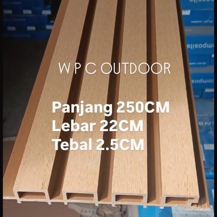 Gambar WPC OUTDOOR WPC PAGAR WALLPANEL OUTDOOR KISI KISI LUAR - JATI 2.5M dari lianahomeinteriorbekasi_NEW undefined Tokopedia