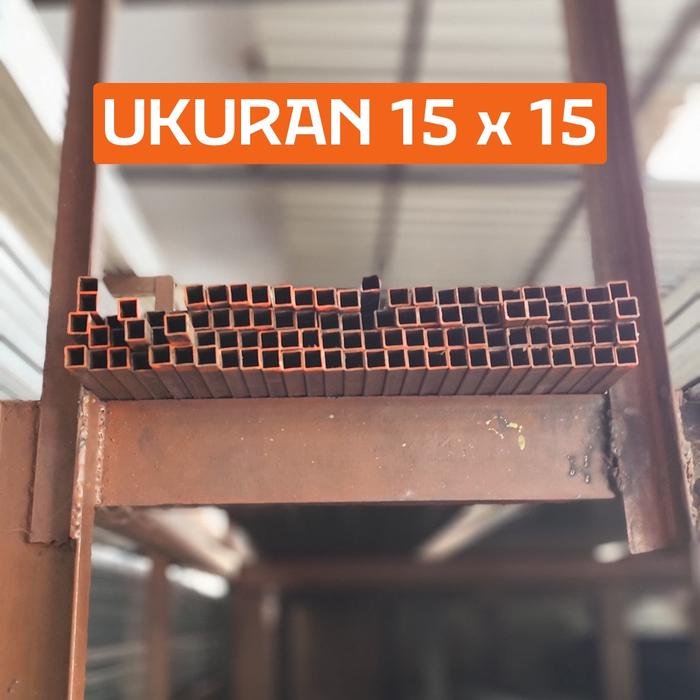 Gambar (Part 1) Besi Hollow Hitam Full/Holo Hitam Ukuran 15x15, 2x2 di Makassar - 15x15 Full, 1.0 dari Baja Inti Perkasa undefined Tokopedia
