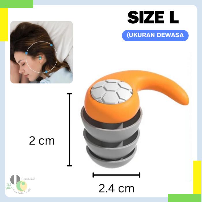 Gambar Penutup Telinga Mengurangi Bising Tidur Perjalanan Serta Berenang untuk Dewasa & Anak hingga 3 Ukuran - Size L (Dewasa) dari odilies.care undefined Tokopedia