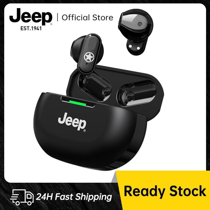 Gambar Jeep EW011 TWS Bluetooth Earphones HiFi IPX5 Waterproof HD Calls Wireless Earbuds Headset Headphone - Hitam dari Jeep ID undefined Tokopedia