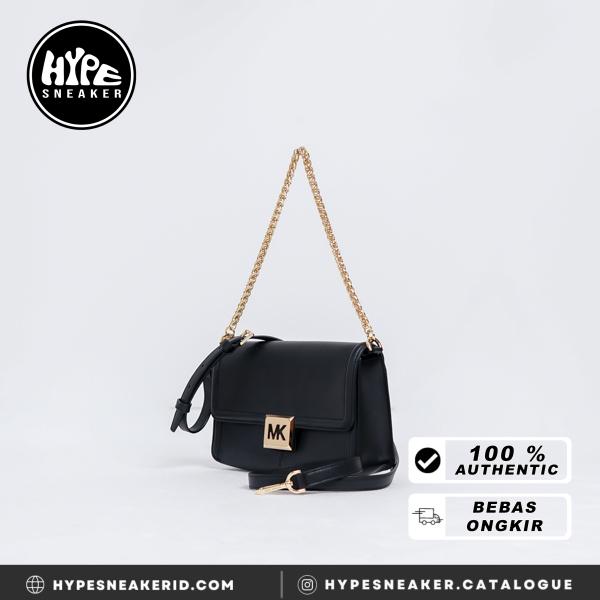 Gambar Tas MICHAEL KORS MK OUTLINE GOLD BUCKLE FLAP BLACK CHAIN SHOULDER BAG 100% ORIGINAL - 25X15X7CM dari HYPESNEAKER.IDN undefined Tokopedia