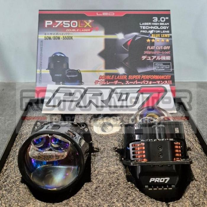 Gambar BILED PRO7 P.750LX DOUBLE LASER / PROJIE Pro7 / PROYEKTOR BILED / DOUBLE LASER PRO7 P.750 LX / P750LX 3INCH BLUE LENS DOUBLE LASER / BILED PRO7 P750 LX DOUBLE LASER - Biled Only, Set (2pcs) dari Gerai Makmur007 undefined Tokopedia