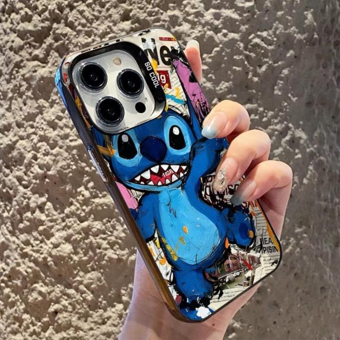 Gambar CASING CASE IPHONE 15 14 13 12 11 XXS XR 7 8 PLUS + PRO FUN STITCH - Hitam, 15/+/Pro/Promax dari SweetyCase undefined Tokopedia