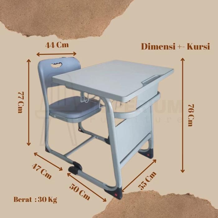 Gambar MEJA SEKOLAH BESI MEJA BESI MEJA GURU MEJA BIMBEL MEJA KOMPUTER MEJA KERJA MEJA STAF KURSI STAF KURSI MAHASISWA KURSI DOSEN MEJA DOSEN KURSI SEKOLAH KURSI SISWA MEJA SISWA KURSI BELAJAR MEJA BELAJAR KURSI KAMPUS MEJA KAMPUS HX-05 ELEGAN - premium dari GRAND DESAIN JAYA undefined Tokopedia