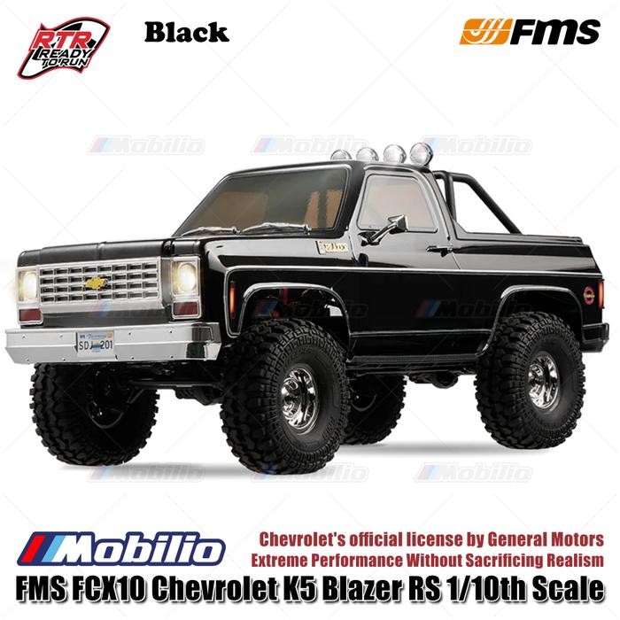 Gambar FMS FCX10 Chevrolet K5 Blazer RS 1/10 Official License RTR RC Crawler Extreme Performance - Black dari Mobilio Official undefined Tokopedia
