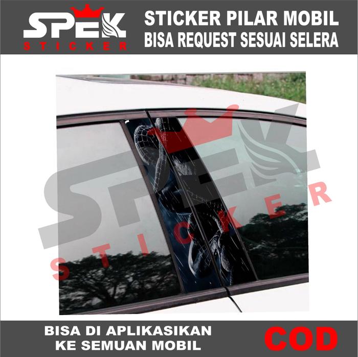 Gambar STICKER PILAR PINTU MOBIL BISA REQUEST SESUAI SELERA 16 - SPIDERMAN 3, KANAN KIRI dari Spek Sticker undefined Tokopedia