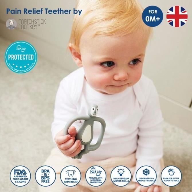 Gambar Termurah!!! Matchstick Monkey - Animal Series Teething Toy Teether | Gigitan Bayi - PENGUIN dari JAVANA INS undefined Tokopedia