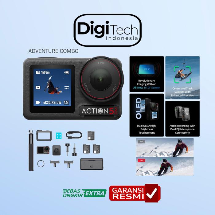 Gambar DJI Osmo Action 5 Pro Action Cam Garansi Resmi - Adventure dari Digitechid undefined Tokopedia