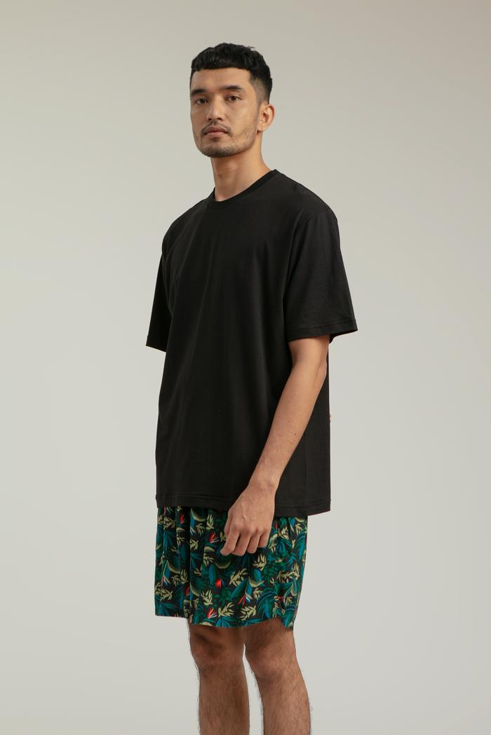 Gambar Kaos T-Shirt Santai Katun Modal Tencel | SARE Studio Sleepwear BAJO - Black, S dari SARE Studio_NEW undefined Tokopedia