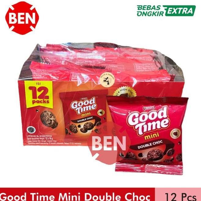 Gambar Good Time Mini Double Choc 1 Pak Box 12 Pcs Chocolate Coklat Kecil dari maniess sekkai undefined Tokopedia