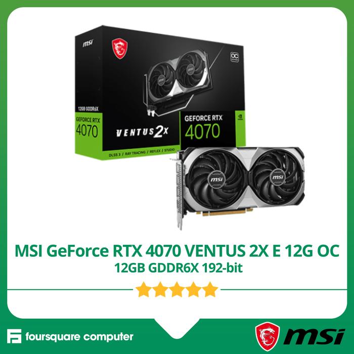Jual VGA MSI Geforce RTX 4070 VENTUS 2X E 12G OC 12GB GDDR6X 192 Bit ...