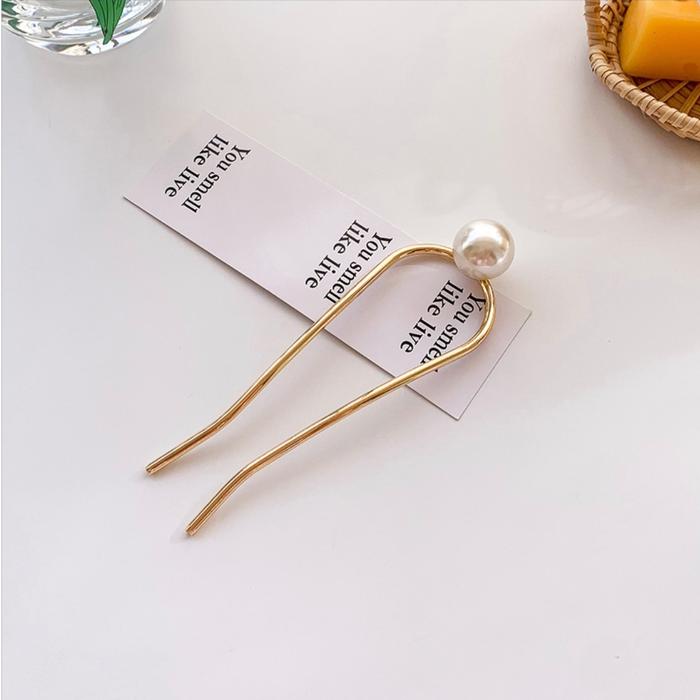 Gambar Tusuk Konde Tusuk Sanggul Aksen Mutiara Simple Elegan H71 - Pearl Gold dari Star Gallery undefined Tokopedia