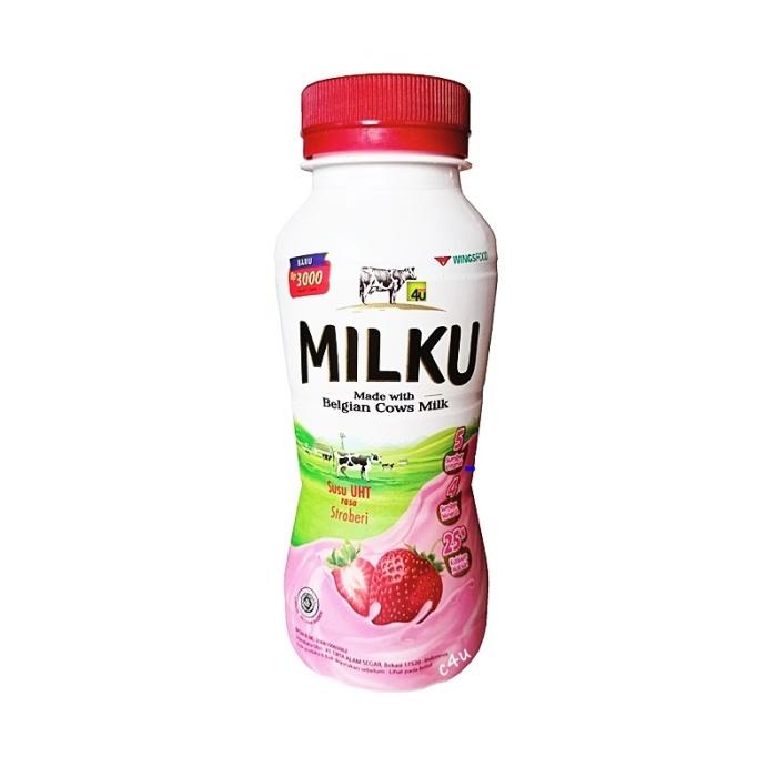Gambar susu milku strawberry 200 ml dari Mutiara Cahaya Official undefined Tokopedia