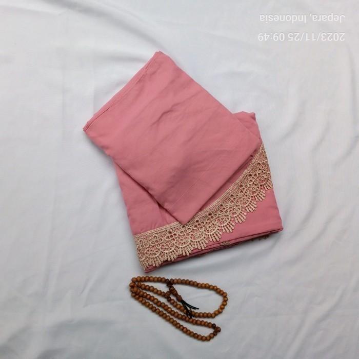 Gambar Mukena Dewasa Syatika Katun Mikro Mix Renda Gipper Premium dengan Renda Gold Mewah - Tasbih - Lembut, Travel, Mukenah, Hitam - Cantik - Merah Muda dari syatika collection undefined Tokopedia