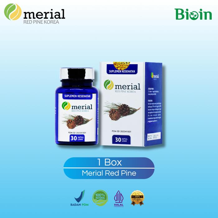 Gambar Merial Red Pine Korea - 30 Kapsul / Atasi Hipertensi dan Kolesterol - 1 Box dari Bioin Store Official undefined Tokopedia