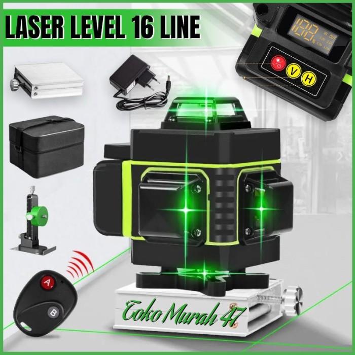 Gambar Taffware Hilda Mesin Self Leveling 16 Line Laser Level 4D with Remote - Hijau No Tripod dari TOKO MURAH.47 undefined Tokopedia