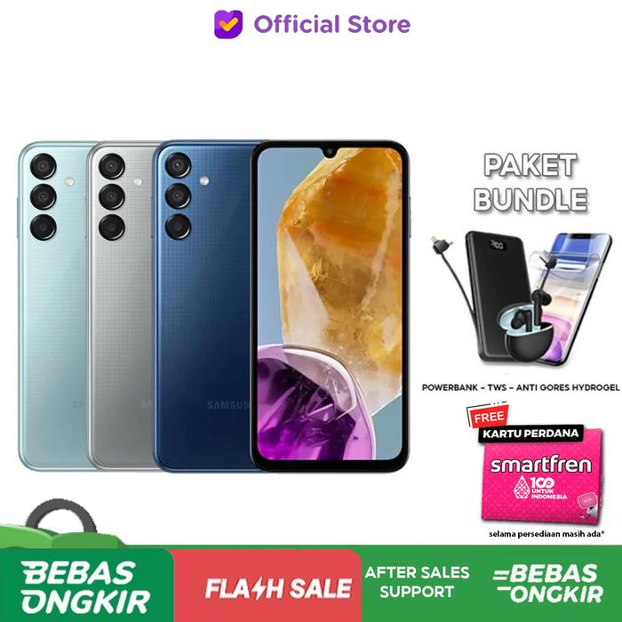 Gambar Samsung Galaxy M15 5G 6/128 GB Garansi Resmi Grey Blue - Dark Blue, Non Bundle dari Digitalisme Store undefined Tokopedia