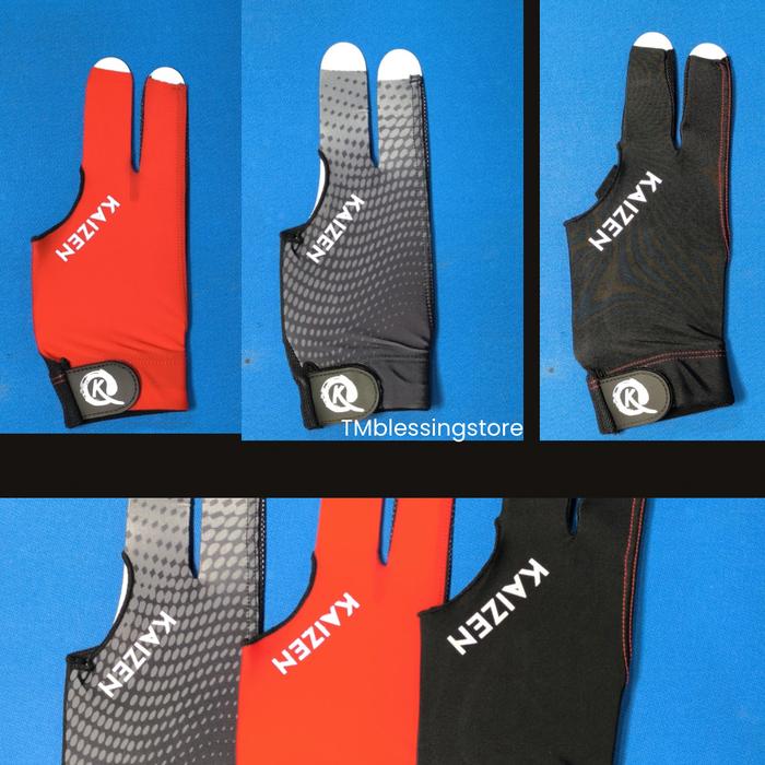 Gambar Sarung tangan / Glove billiard Kaizen Merah dan Hitam Kwalitas terjamin dari TMblessingstore undefined Tokopedia