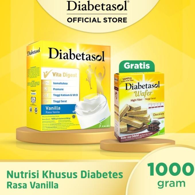 Gambar ORIGINAL Diabetasol jumbo 950gr minuman kesehatan - Vanila dari includ undefined Tokopedia