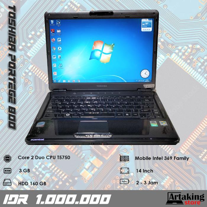 Jual Toshiba Portege 800 Core Normal Siap pakai Kota