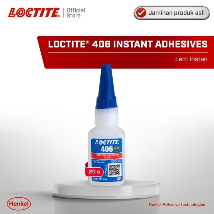 Gambar TB HENKEL LOCTITE 406 INSTANT ADHESIVE LEM INSTAN LEM KARET PLASTIK 20 - 406 dari TB Ayo Mrene undefined Tokopedia