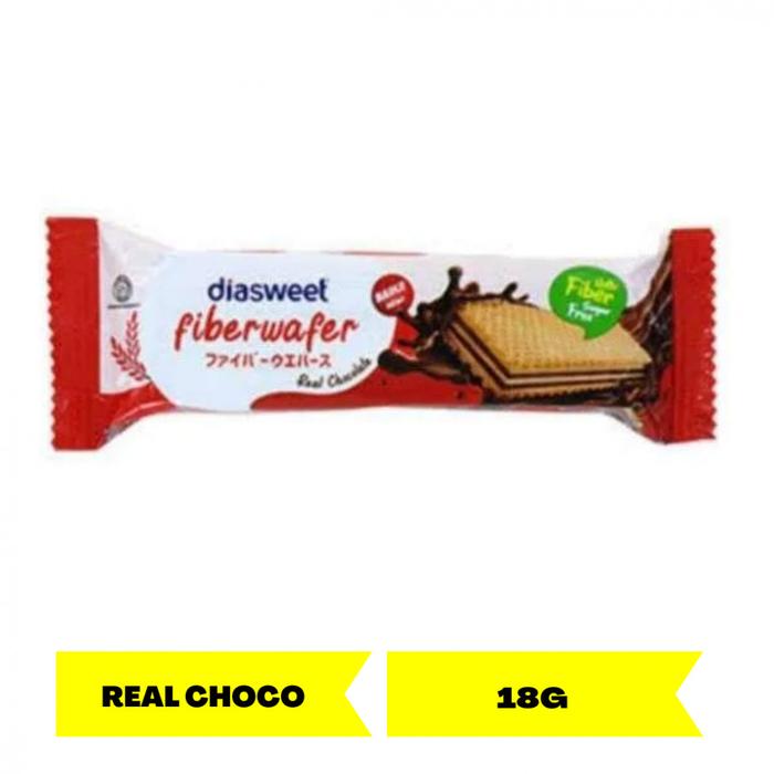 Gambar Diasweet Fiberwafer High Fiber 18gr Sugar Free Chocolate Vanilla Wafer Diet Snack Cemilan Halal - CHOCOLATE dari BERKAH TERANG BFS undefined Tokopedia