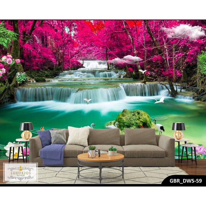 Gambar WALLPAPER 3D WALLPAPER CUSTOM WALLPAPER DINDING AIR TERJUN 5 - Gambar 6, Banner dari gallerywallpaper undefined Tokopedia