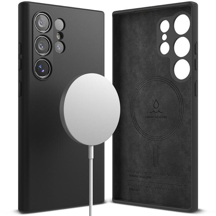 Gambar Case Samsung Galaxy S24 Ultra Plus Ringke Silicone Magnetic Case Terbaru 100 % Original - Black, S24 Ultra dari galerygorden undefined Tokopedia