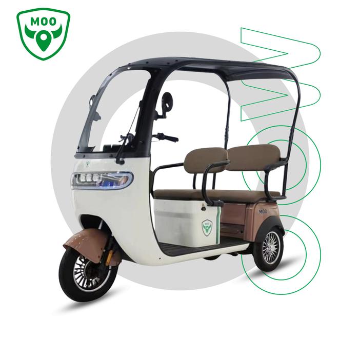 Gambar MOO Sepeda Listrik Roda Tiga E Bike - G50 Series - Cokelat dari MOO OFFICIAL STORE undefined Tokopedia